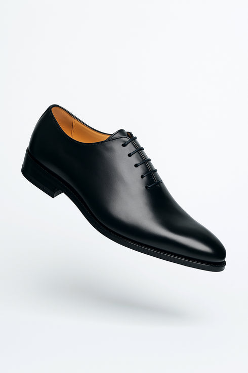 Mens Mezlan Pamplona Calfskin Plain Toe Dress Shoe in Cognac