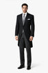 Cutaway Tuxedo - Black Peak Lapel Long Single Breasted Suit Perfect For Wedding or Musicians
