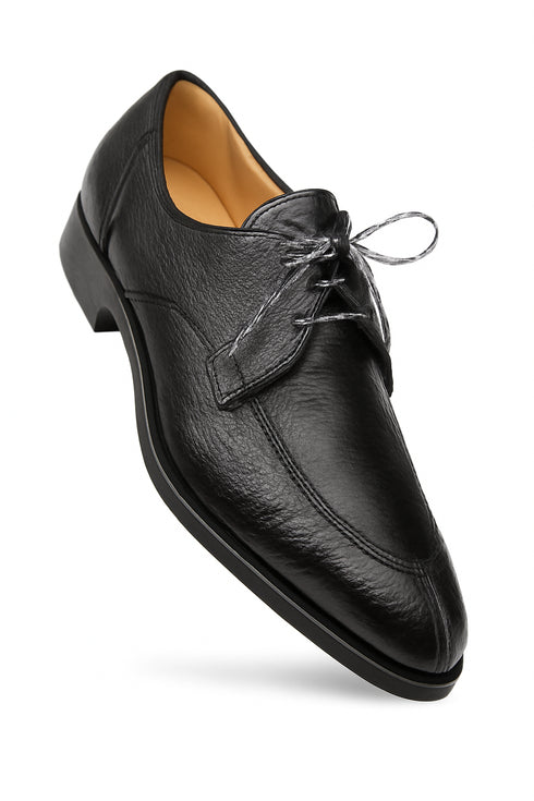 Fratello Split-Toe Deer Black Men’s Lace up Shoes By Mezlan Made In Spain Brand