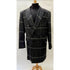 Black Mens Plaid Overcoat - Plaid Topcoats