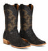 Black Pirarucu Fish Cowboy Boots
