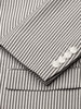 Men's Slim Fit Two Button Black Seersucker Suit