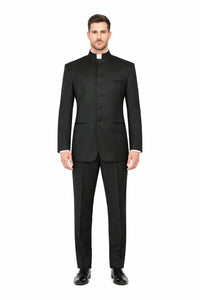 Black Tuxedo - Mens Wedding Suit - Collar Suit in Black Prom Suit
