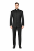 Black Tuxedo - Mens Wedding Suit - Collar Suit in Black Prom Suit