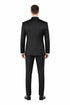 Black Tuxedo - Mens Wedding Suit - Collar Suit in Black Prom Suit
