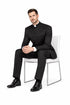 Black Tuxedo - Mens Wedding Suit - Collar Suit in Black Prom Suit