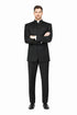 Black Tuxedo - Mens Wedding Suit - Collar Suit in Black Prom Suit