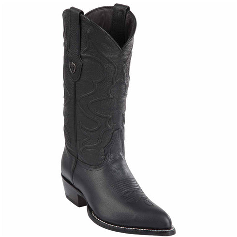 Wild West Boots - Black Cowboy Boots J Toe