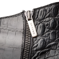 Mezlan Blackmore Crocodile Dress Boots Black (4715-F)