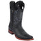 Mens Black Western Square Toe Boots - Wild West Boots