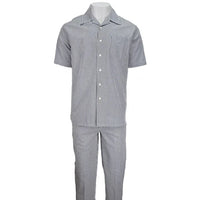 Black Seersucker 2pc Set