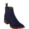 Blue Chelsea Square Toe Boot