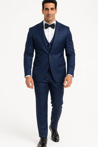 Blue satin-tux-wedding-prom