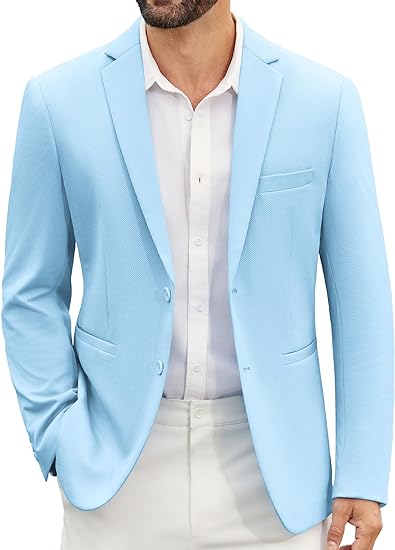 Cheap Blazers For Men - Inexpensive Blazer - Mens Discount Knit Blazer in 20 Colors On Sale