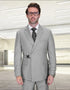 Statement Men's 2 Piece 100% Wool Modern Fit Double Breasted Suit - Metal Buckle