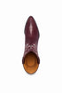 Los Altos Men's Single Stone Stingray Leather Burgundy J Toe Boots