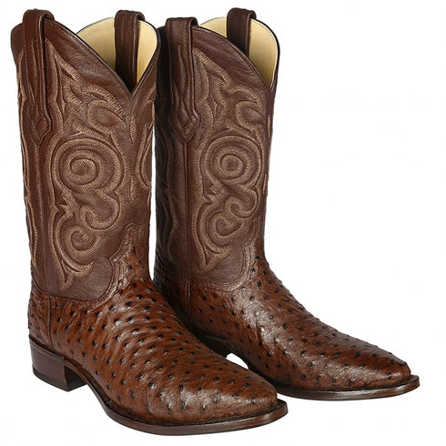 Botas de Avestruz Original Horma Puntal  -B