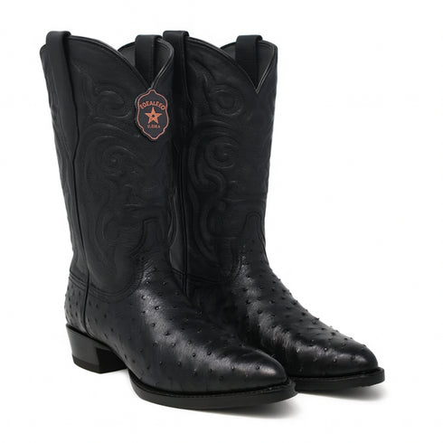Botas de Avestruz Original Horma Puntal  -B