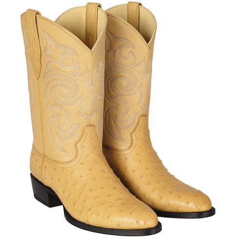 Botas de Avestruz Original Horma Puntal  -B