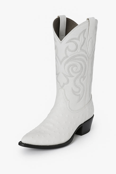 Botas de Avestruz Original Horma Puntal -A