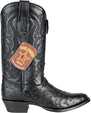 Botas de Avestruz Original Punta Redonda LAB-650305