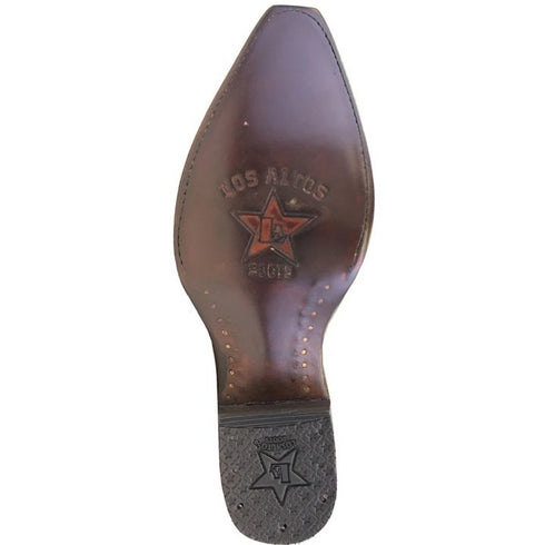 Botas de Cuero de Cuello de Toro con Punta Recortada