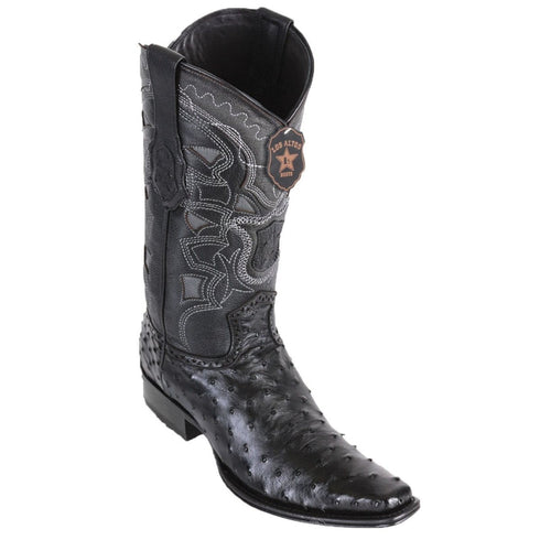 Bota Piel Avestruz Horma Europea LAB-7603 - Los Altos Boots