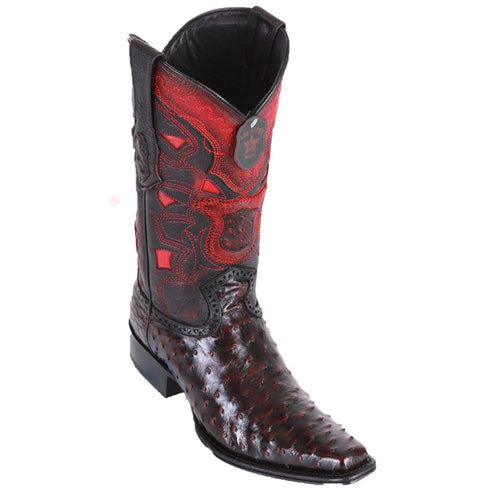 Bota Piel Avestruz Horma Europea LAB-7603 - Los Altos Boots