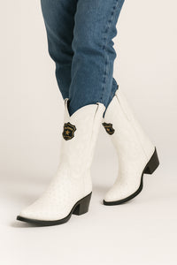 Botas de Avestruz Original Punta Redonda LAB-6503