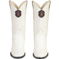 Botas de Avestruz Original Punta Redonda LAB-6503