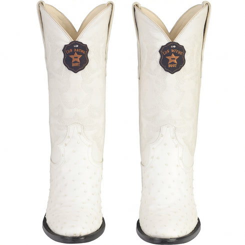 Botas de Avestruz Original Punta Redonda LAB-6503