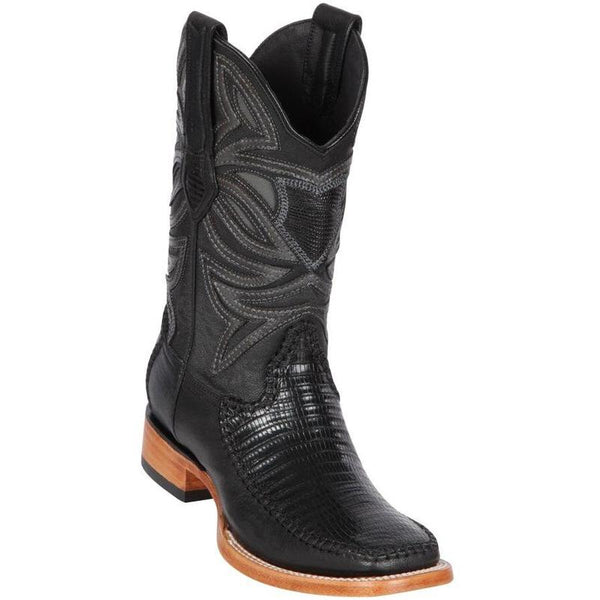 Bota Piel Teju con Venado Horma Ranchera LAB-82F0705 - Los Altos Boots