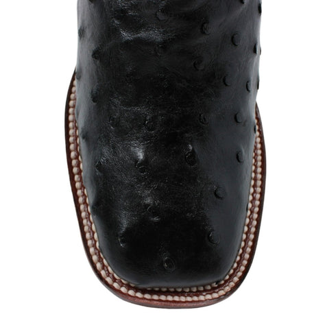 Botas de Avestruz Original en Punta Cuadrada para Dama LAB-3220305