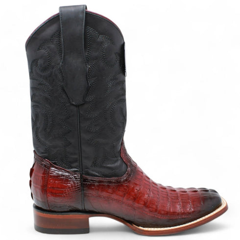 Botas de Cocodrilo Caiman Cola Horma Amplia