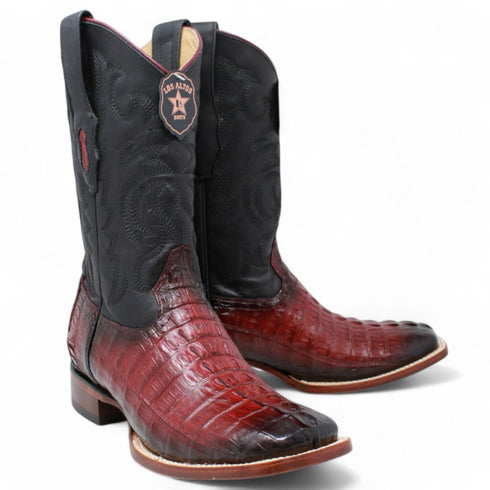 Botas de Cocodrilo Caiman Cola Horma Amplia