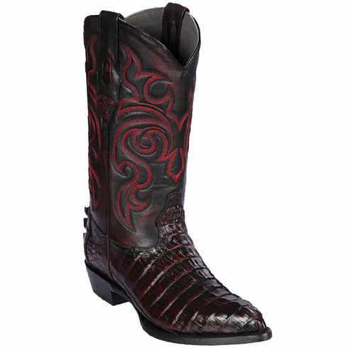 Botas de Cocodrilo Caiman Cola Horma Puntal - C - Los Altos Boots