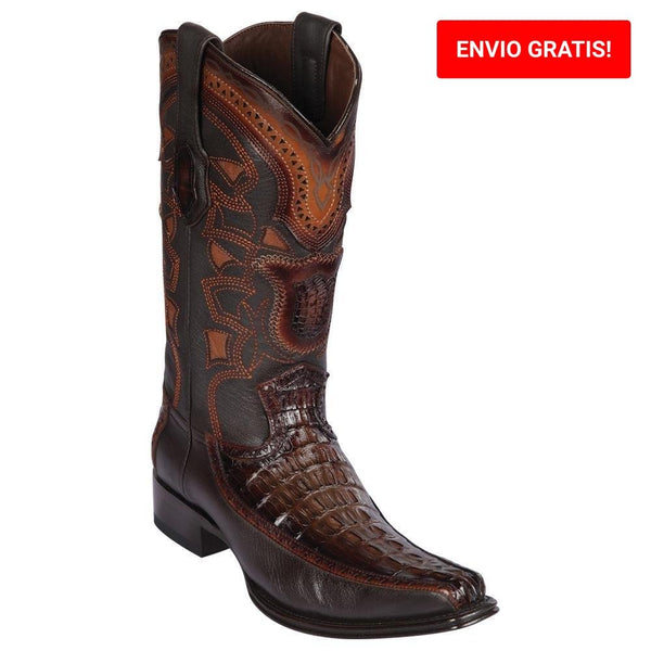 Botas de Cocodrilo Caiman con Venado Horma Europea LAB-76F0116