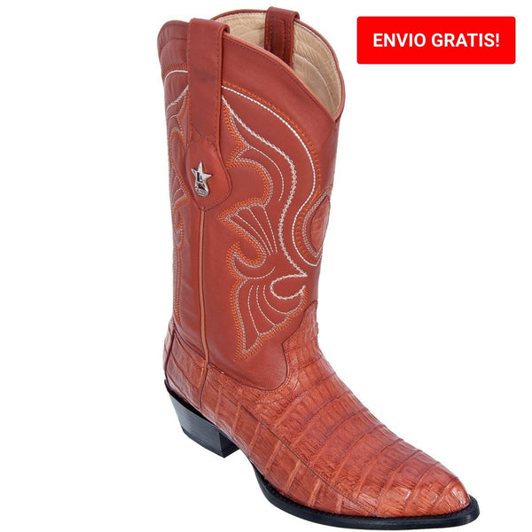 Botas de Cocodrilo Caiman Panza Horma Puntal LAB-998203 - Los Altos Boots