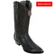 Botas de Cocodrilo Caiman Panza Horma Puntal Color Negro LAB-998205