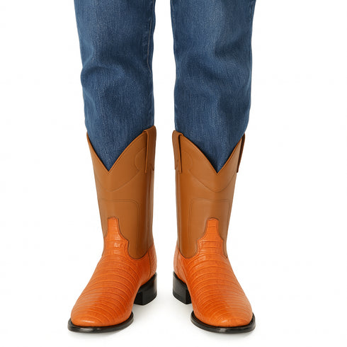 Botas Roper de Cocodrilo Caiman Panza Original