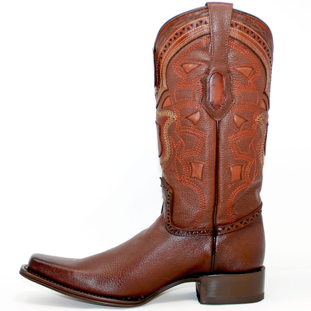 Botas de Cuero Grisly Original Horma Europea Cuadrada Negro LAB