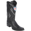 Botas de Cuero con Acabado Grisly Horma Europea WW-2762705