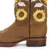 Botas de Cuero Crazy Horma Rodeo Cuadrada para Dama Color Tan LAB-322G6231