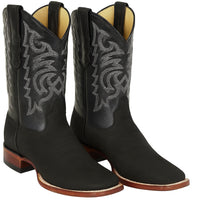 Botas de Cuero Gamuza Original Horma Cuadrada