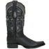 Botas de Cuero Grisly Original Horma Europea Cuadrada Negro LAB-762705