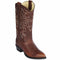 Botas de Cuero Rage Original Punta Semioval Color Nuez LAB-609940