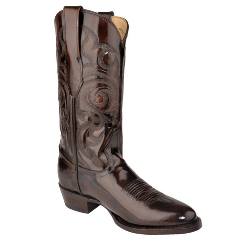 Botas de Cuero Vaqueras con Acabado Camaleon LAB-654207