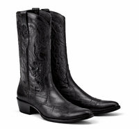 Botas de Elefante Original Horma Oval Color Negro Los Altos Boots