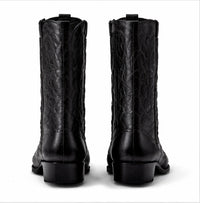 Botas de Elefante Original Horma Oval Color Negro Los Altos Boots