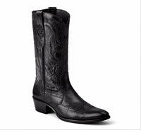 Botas de Elefante Original Horma Oval Color Negro Los Altos Boots